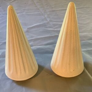 Elegant Cream Cone Sculptures Trees